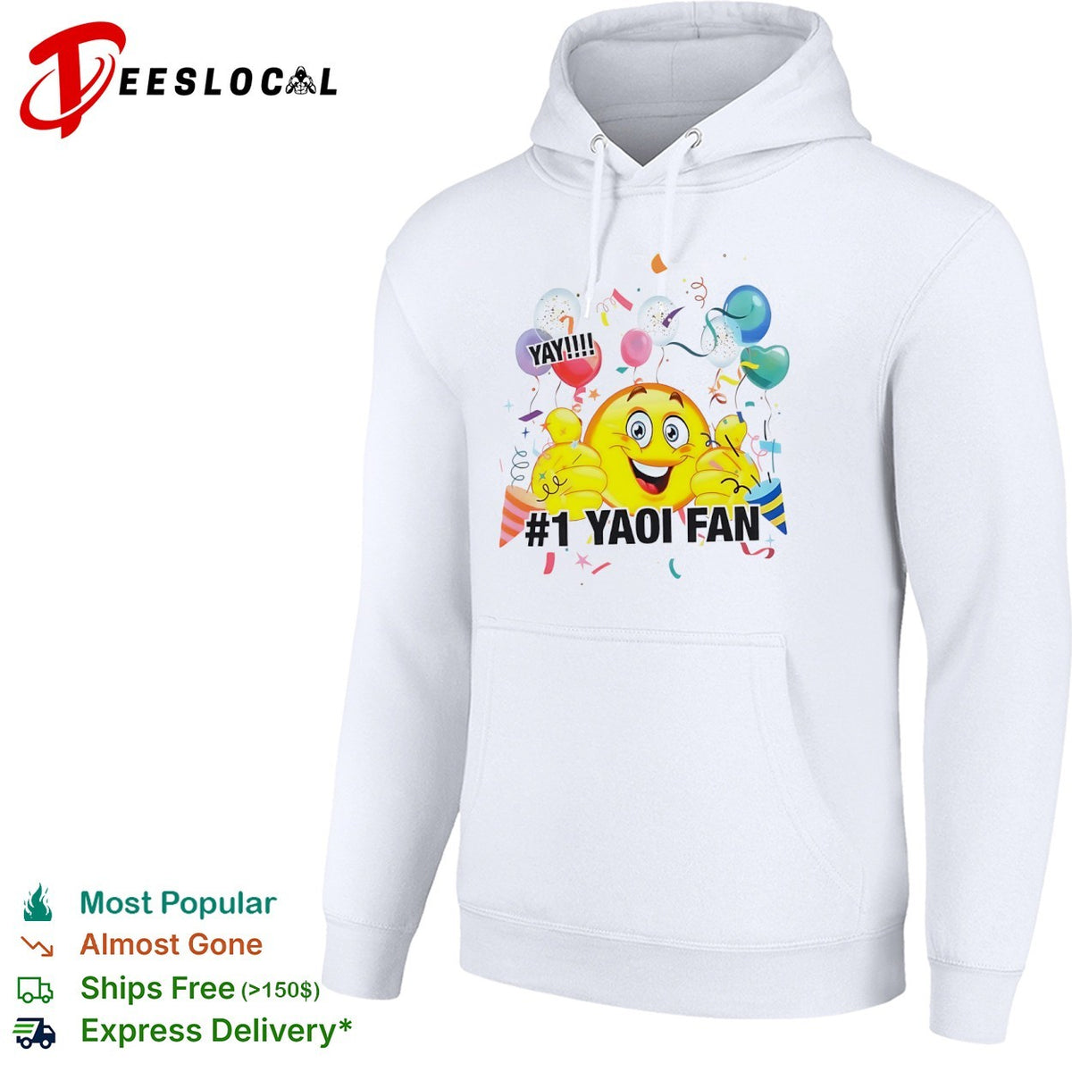 YAY 1 Yaoi Fan Emoji Celebration Party shirt