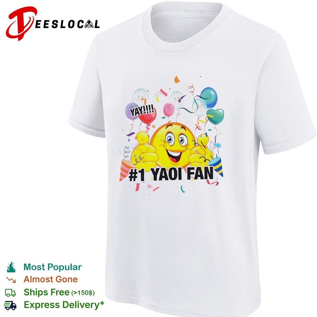 YAY 1 Yaoi Fan Emoji Celebration Party shirt