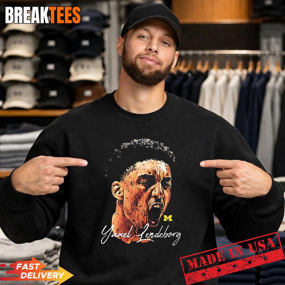 Yaxel Lendeborg scream Michigan Wolverines Basketball Signature Shirt
