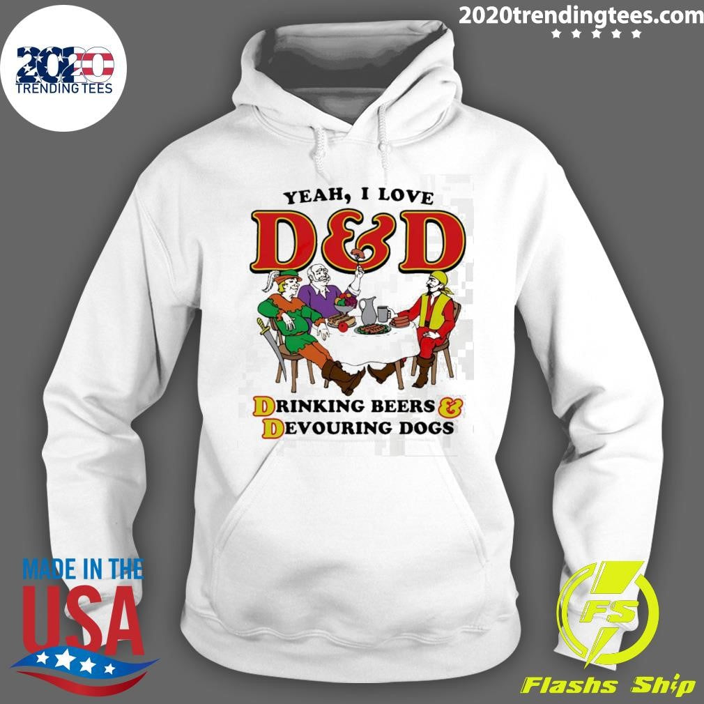 Yeah, I Love D&D, Drinking Beers & Devouring Dogs Shirt