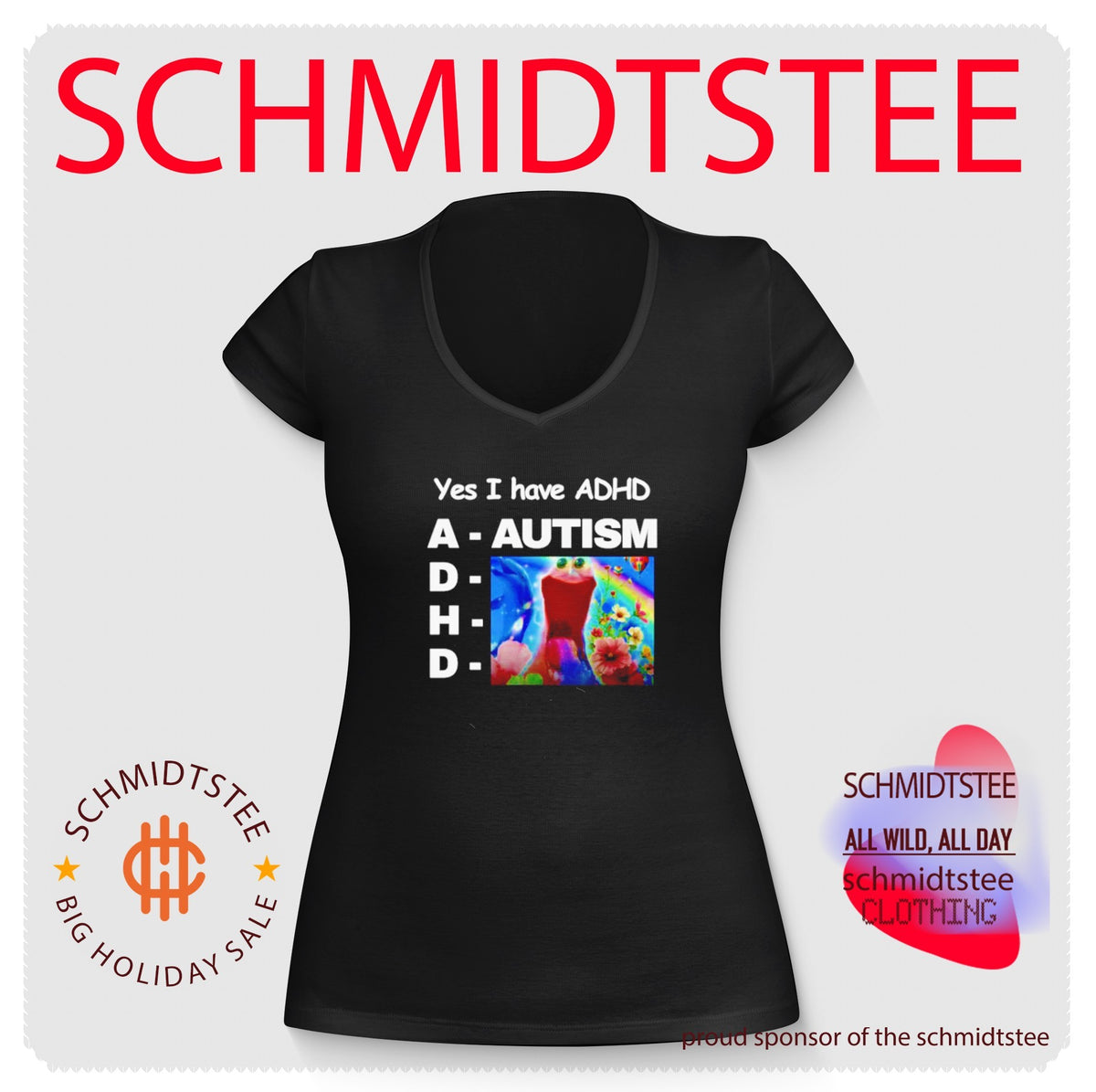 Yes I Have ADHD Autism Meme Neurodivergent shirt