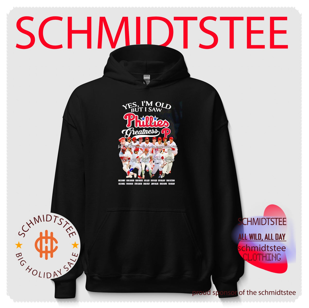 Yes I’m old but I saw Philadelphia Phillies greatness team collage shirt