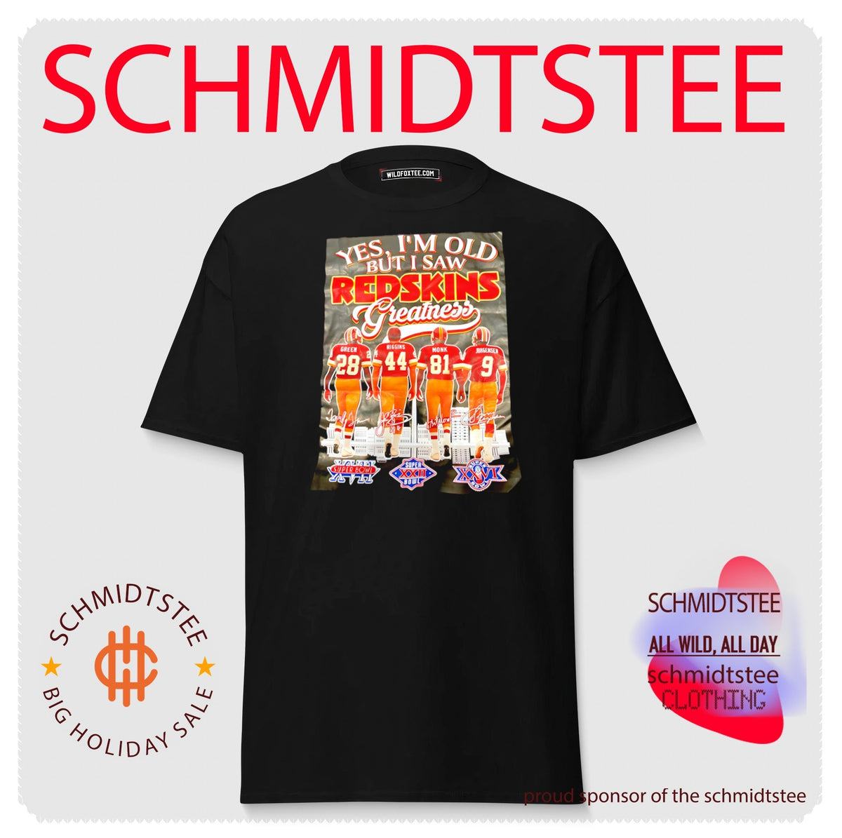 Yes I’m old but I saw Washington Redskins greatness skyline shirt