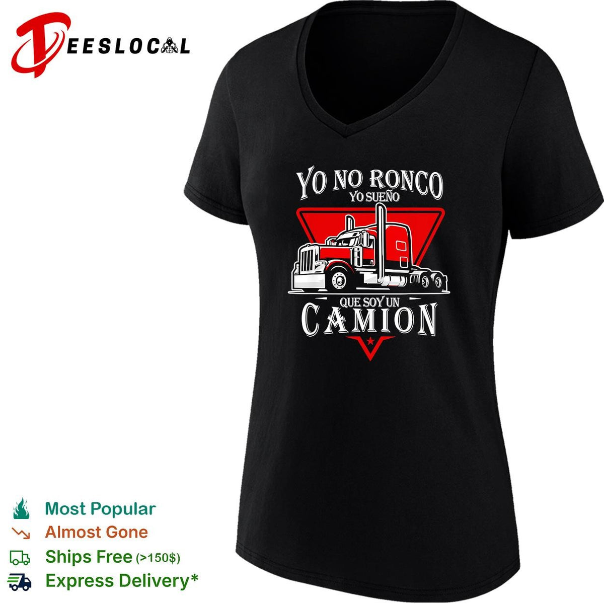 Yo no ronco yo sueno que soy un camion truck driver funny shirt