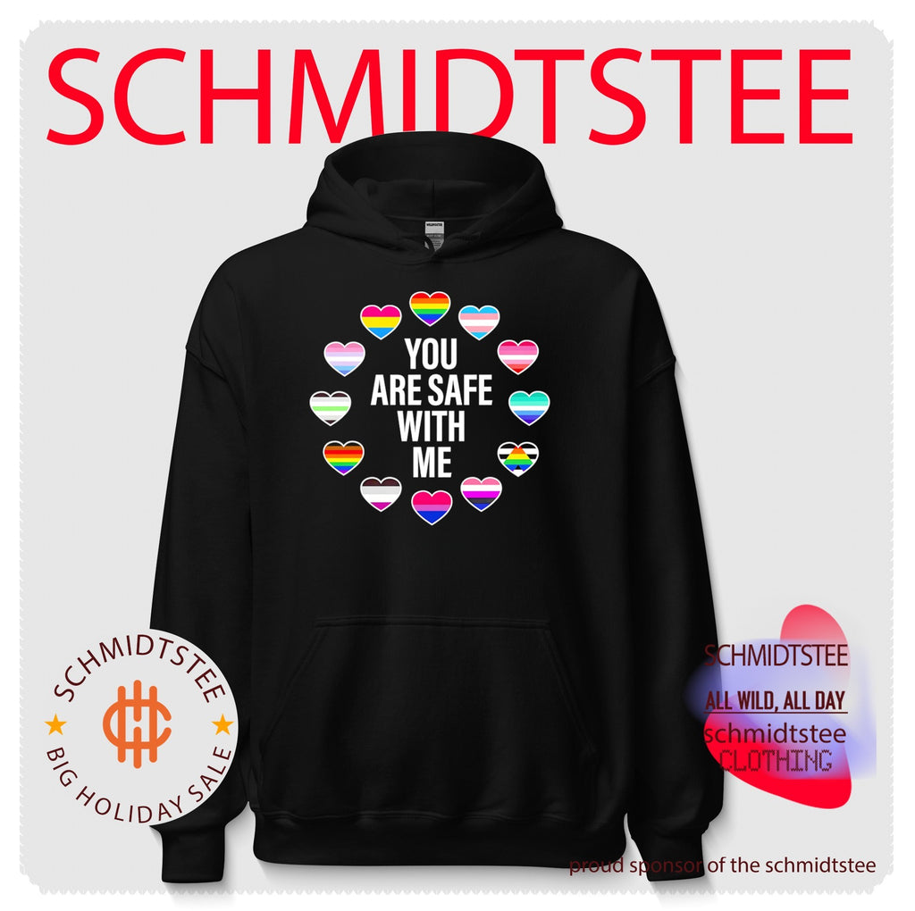 You are safe with me Pride heart shirt