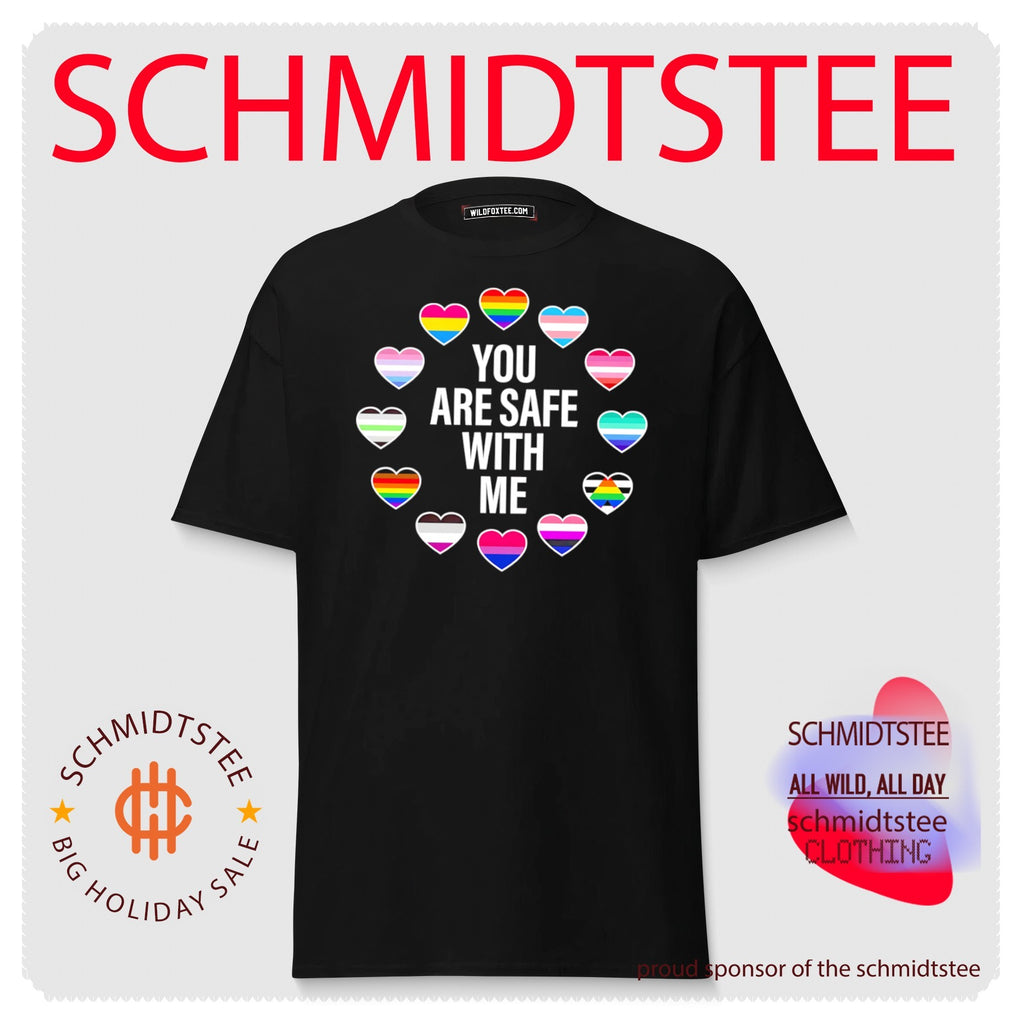 You are safe with me Pride heart shirt