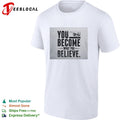 You become what you believe pointing hand motivational quote inspiration shirt