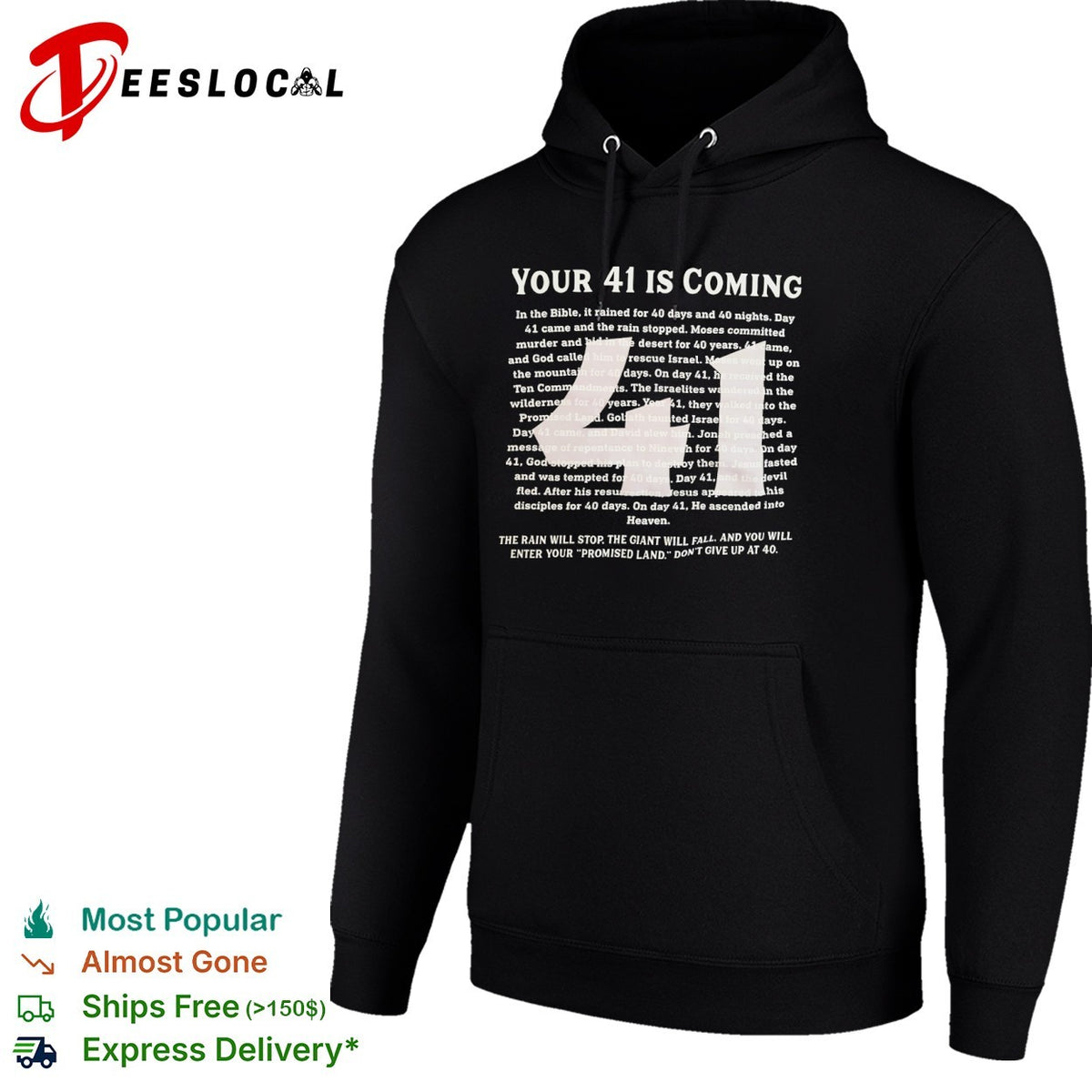 Your 41 Is Coming Biblical Motivation Inspiration Faith Christian Inspirational shirt