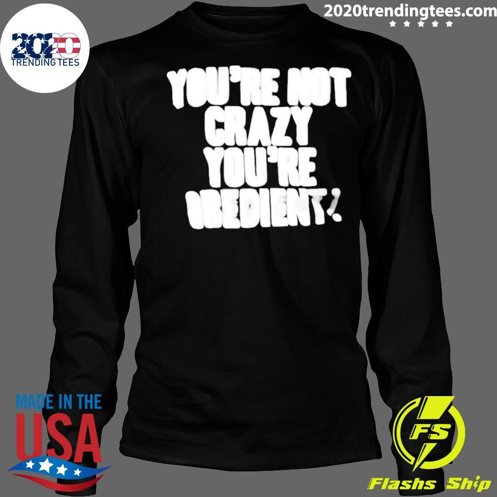 You’re Not Crazy You’re Obedient Shirt