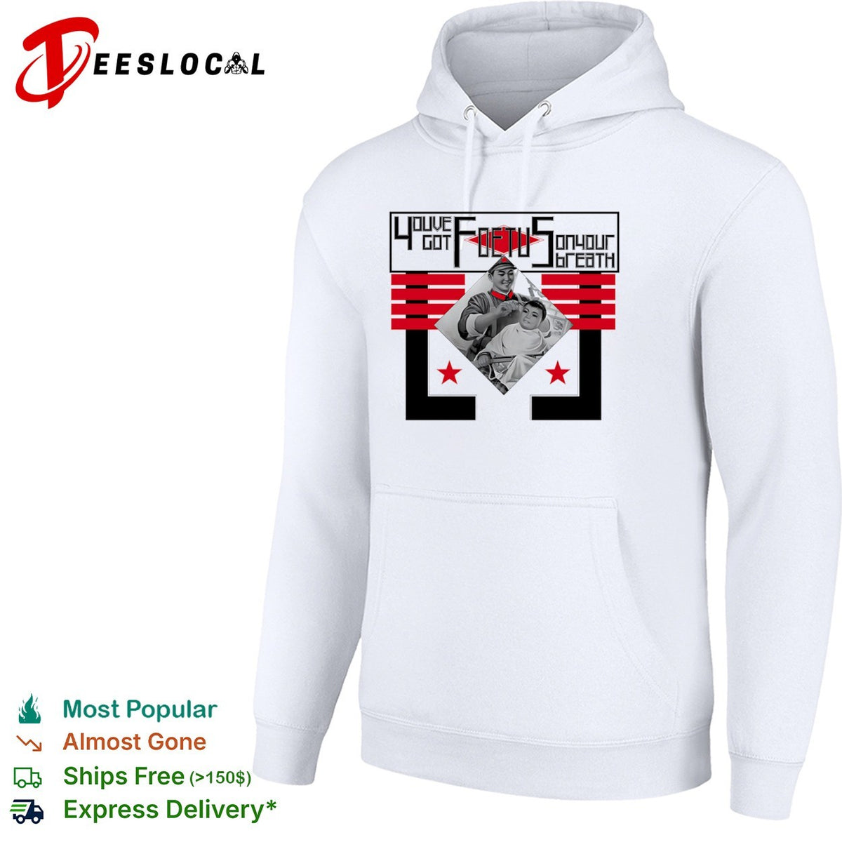 Youve Got Foetus on Your Breath Kim Jong Un North Korea Propaganda shirt