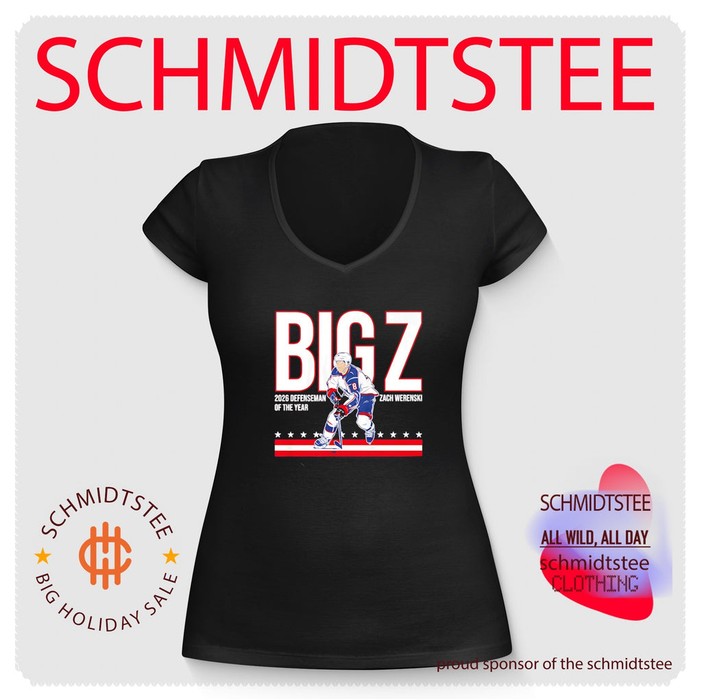 Zach Werenski Columbus Blue Jackets Big Z 2026 Defenseman of the Year shirt
