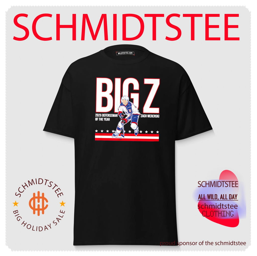 Zach Werenski Columbus Blue Jackets Big Z 2026 Defenseman of the Year shirt