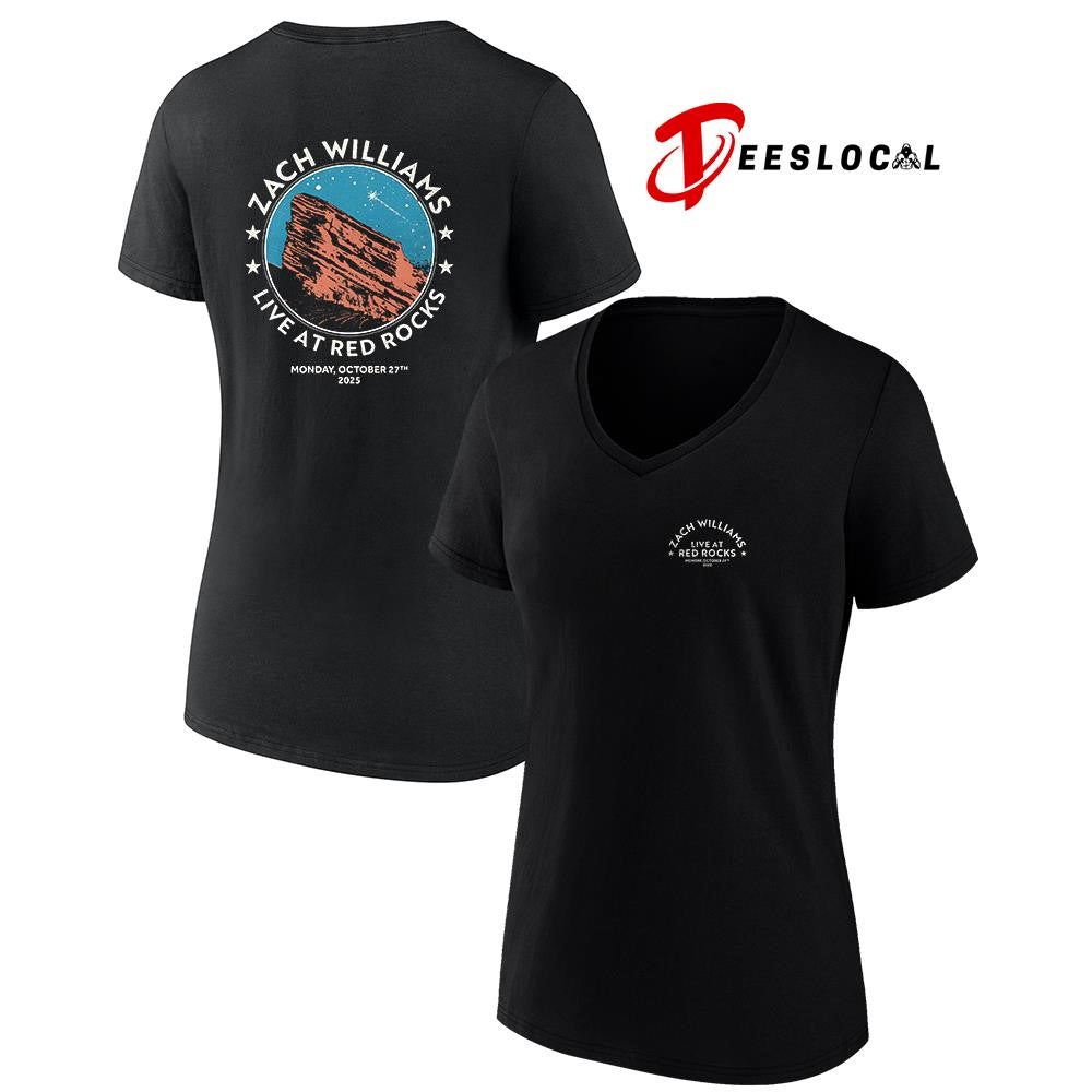Zach Williams live at Red Rocks logo graphic shirt