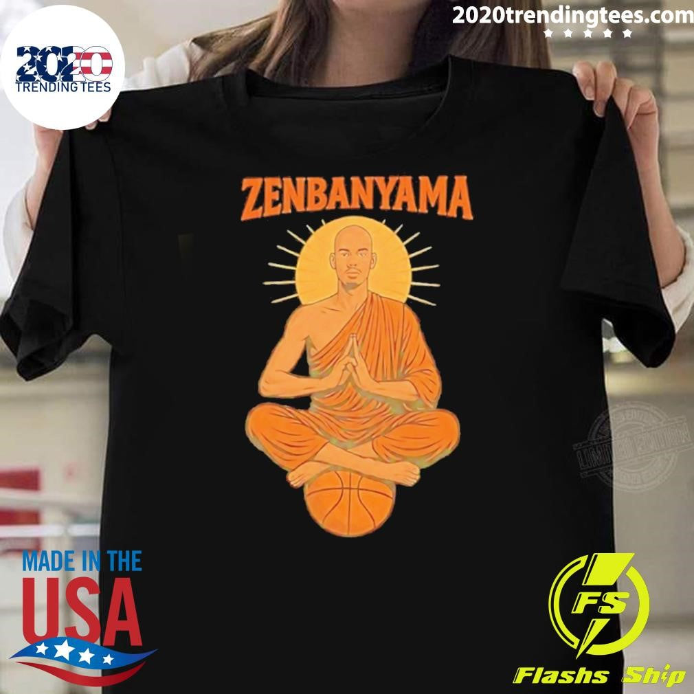 Zenbanyama Victor Wembanyama Monk Parody Logo Shirt