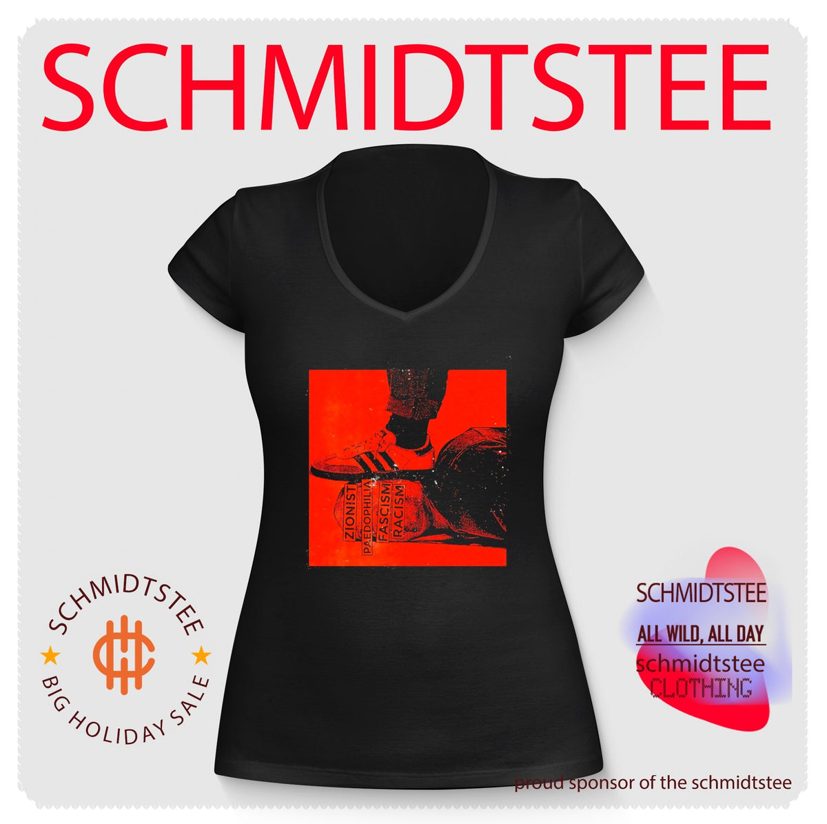 Zionist paedophilia fascism racism political protest shirt