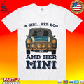 A Girl And Her Dog And Her Mini Car T-shirt