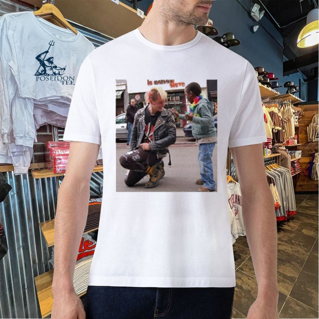 A Punk Stops During A Gay Pride T-shirt