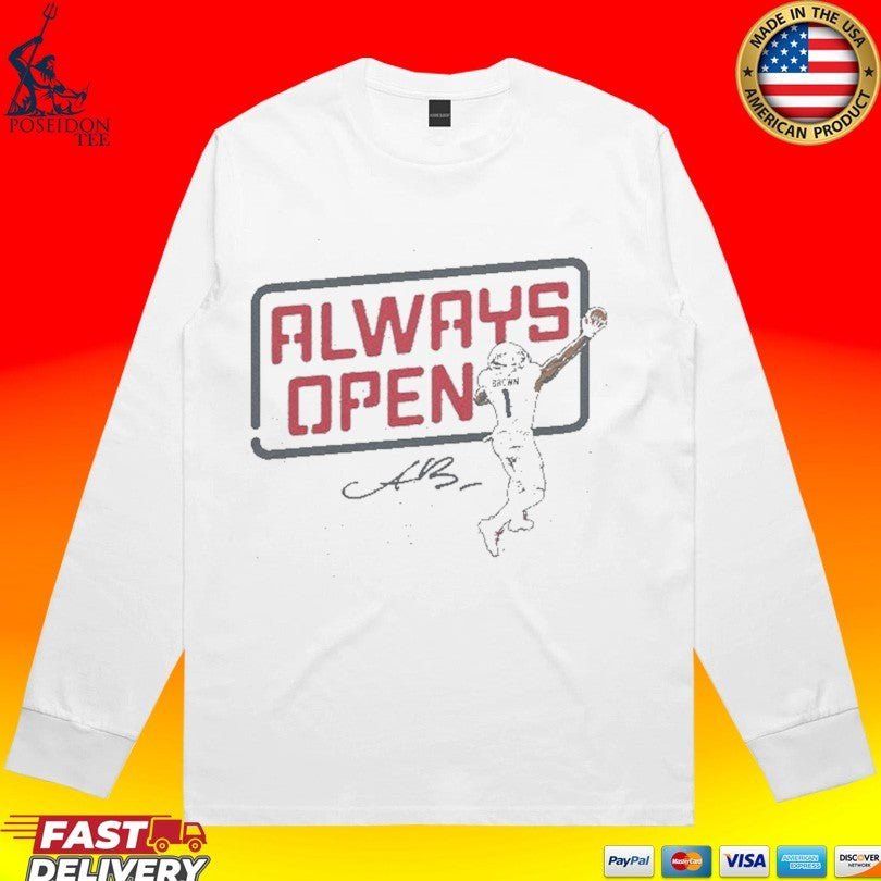 A.J. Brown Always Open New England T-shirt