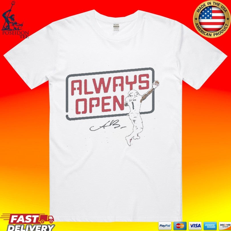 A.J. Brown Always Open New England T-shirt
