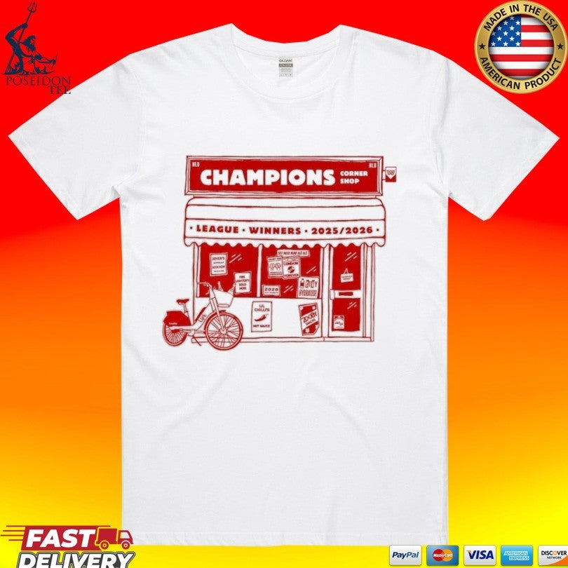 Afc Champions Corner Shop League Winners 2025 2026 T-shirt