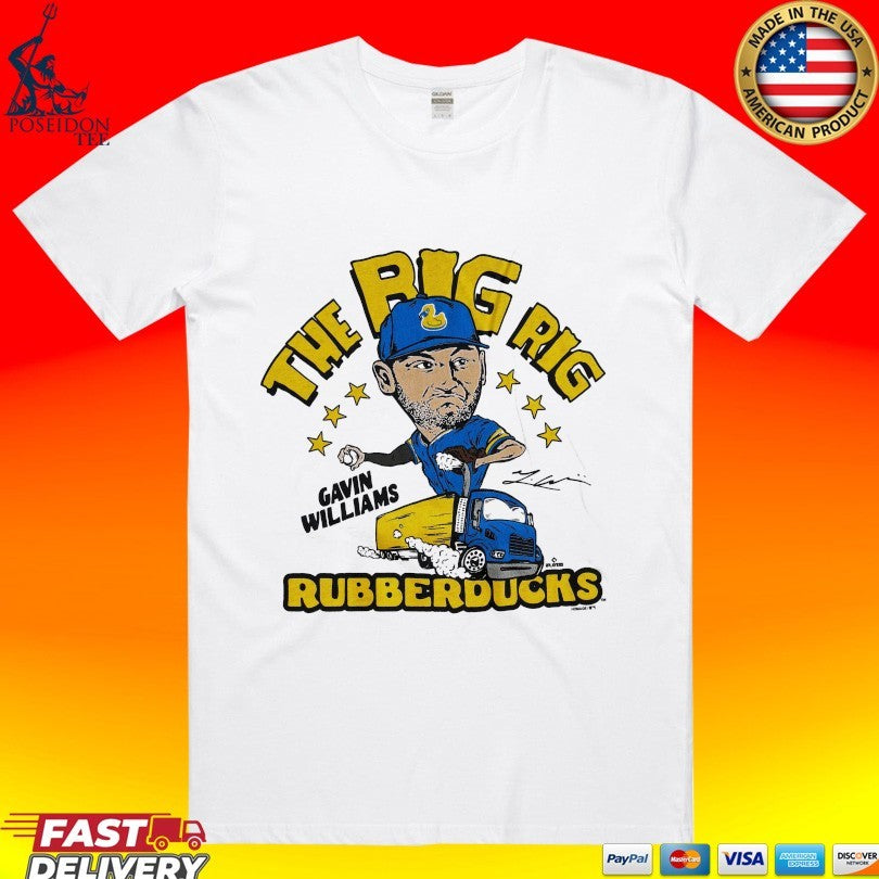 Akron Rubberducks The Big Rig Gavin Williams T-shirt
