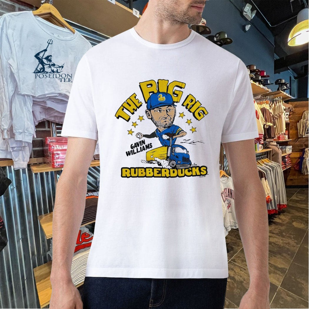 Akron Rubberducks The Big Rig Gavin Williams T-shirt