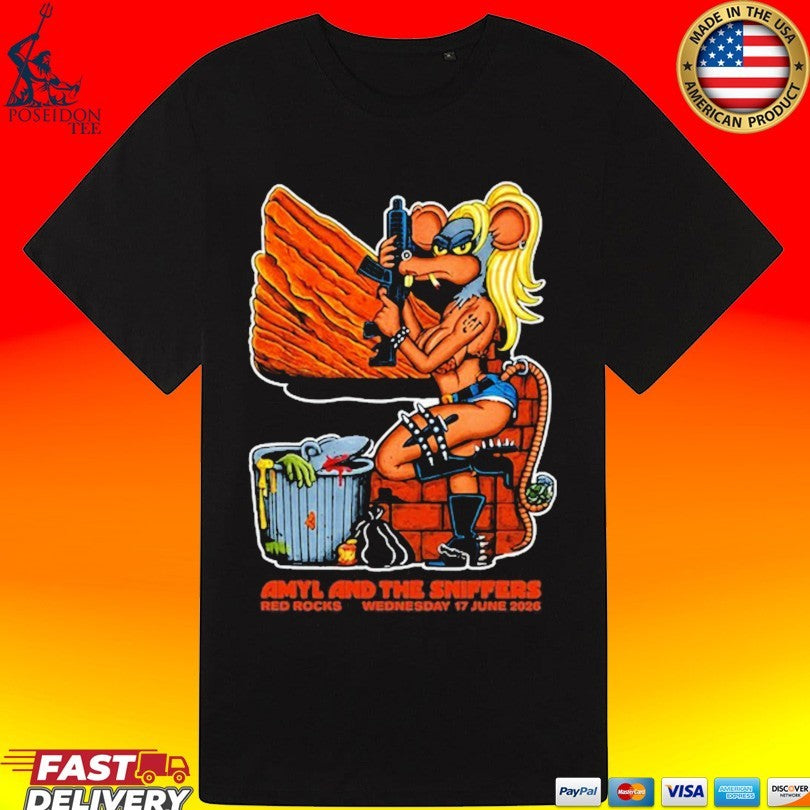 Amyl And The Sniffers 06.17.2026 Red Rocks Morrison Co T-shirt