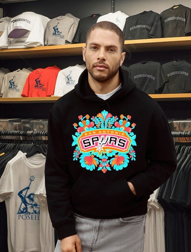 Antonio Spurs Fiesta Basketball Floral Nba Playoffs 2026 T-shirt