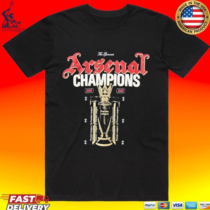 Arsenal Premier League Champions 2026 T-shirt