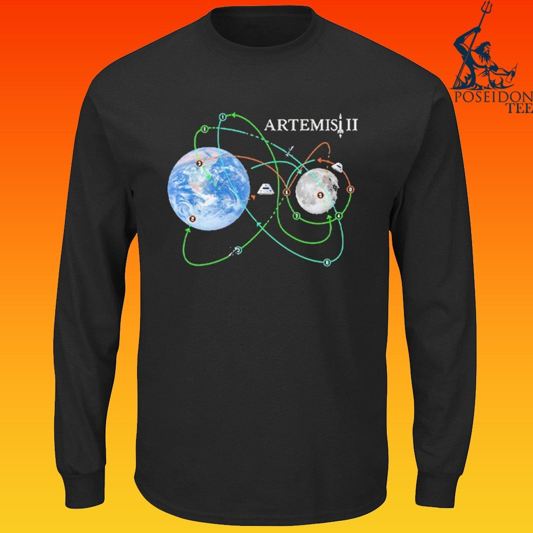 Artemis Ii Moon Mission Nasa Space Program Fan T-shirt