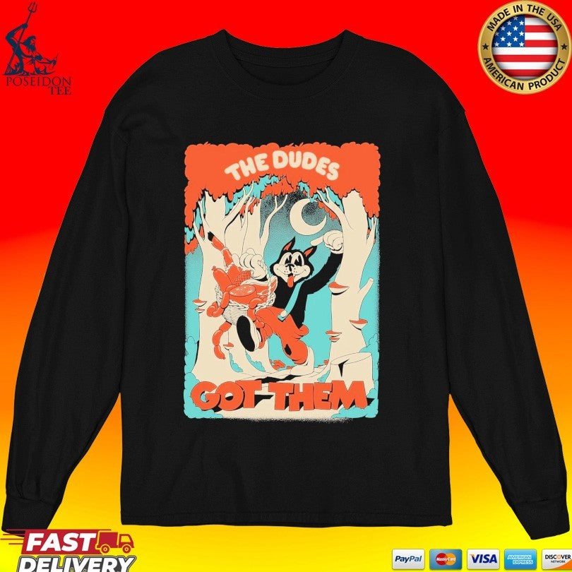 Astrofat The Dudes Got Them Big Black Wolf T-shirt