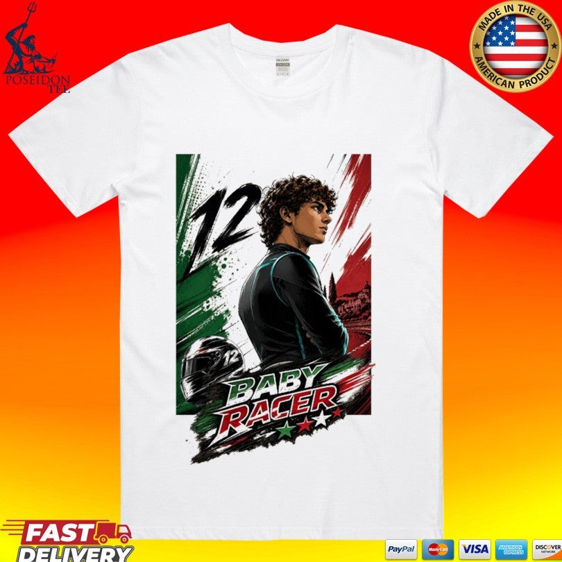 Baby Racer Italy Flag Graphic T-shirt