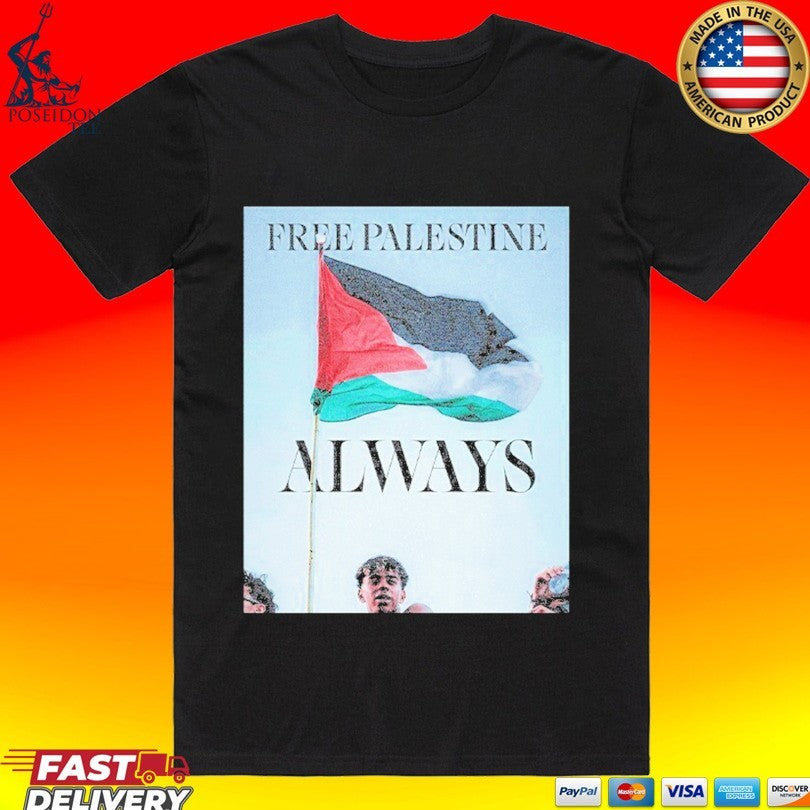 Barcelona FC Lamine Yamal Free Palestine Flag T-shirt