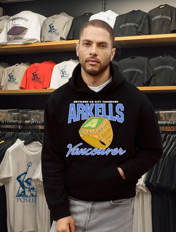 Between Us City Takeover Arkells 3 Peat Vancouver Tour 2026 T-shirt