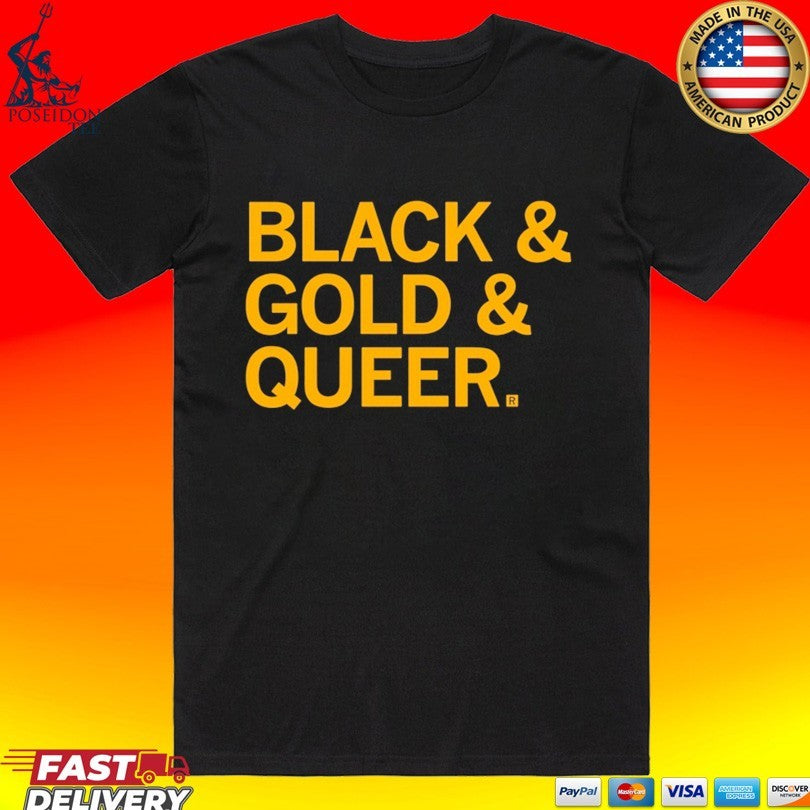 Black And Gold And Queer T-shirt
