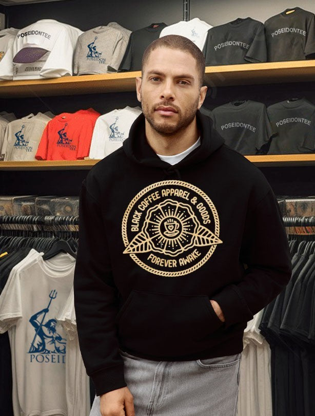Black Coffee And Goods Forever Awake Support Your Local Barista T-shirt