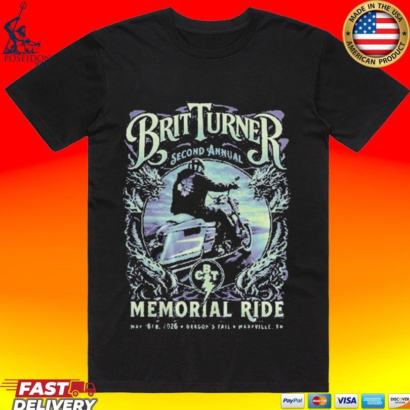 Blackberry Smoke 2nd Annual Brit Turner Memorial Ride T-shirt