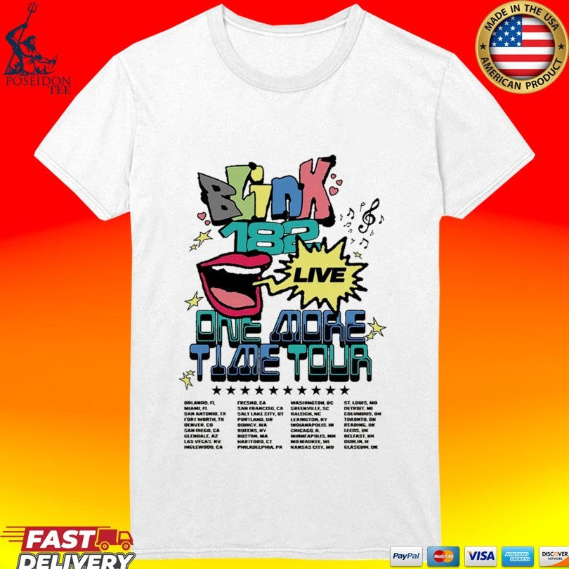 Blink 182 One More Time Tour 2024 Live T-shirt