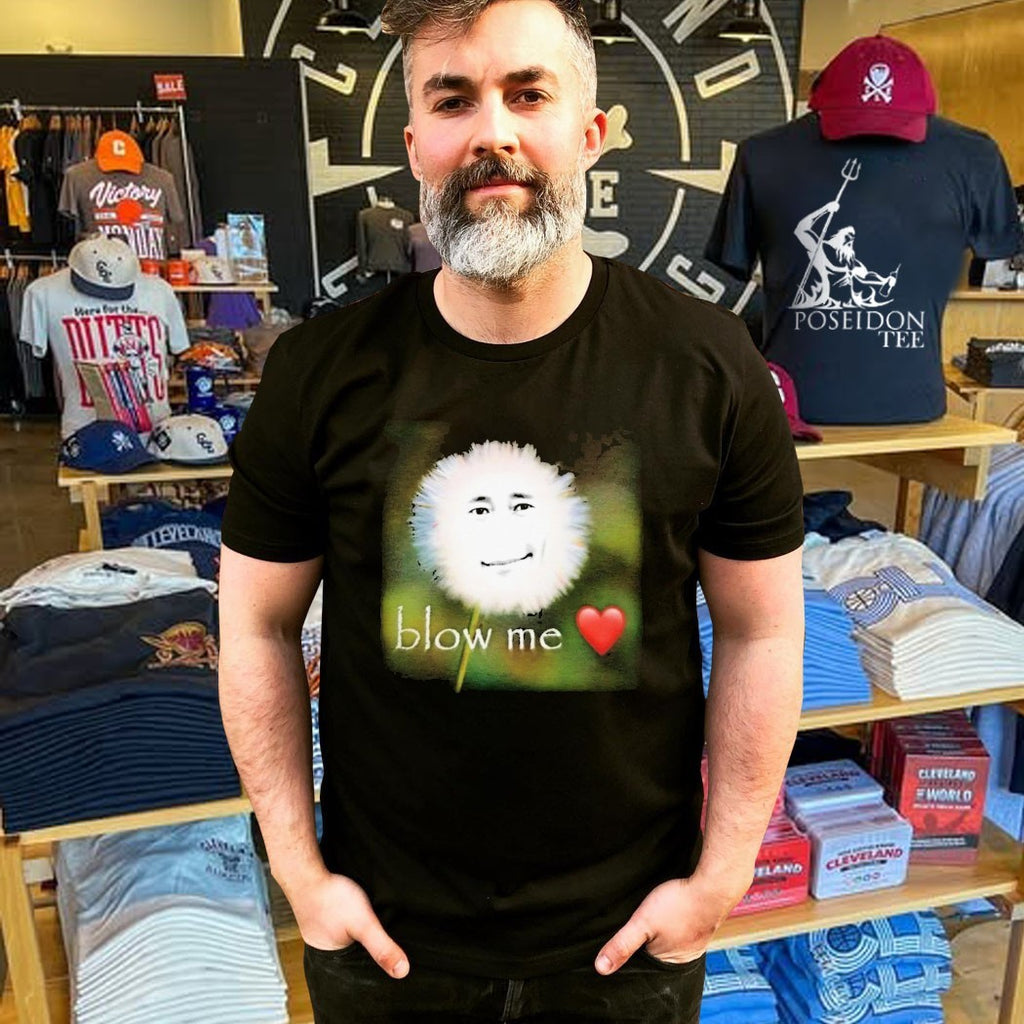 Blow Me Face Flower T-shirt