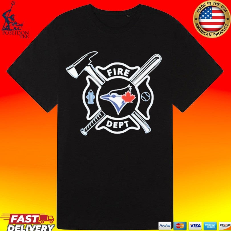 Blue Jays Fire Dept Baseball T-shirt