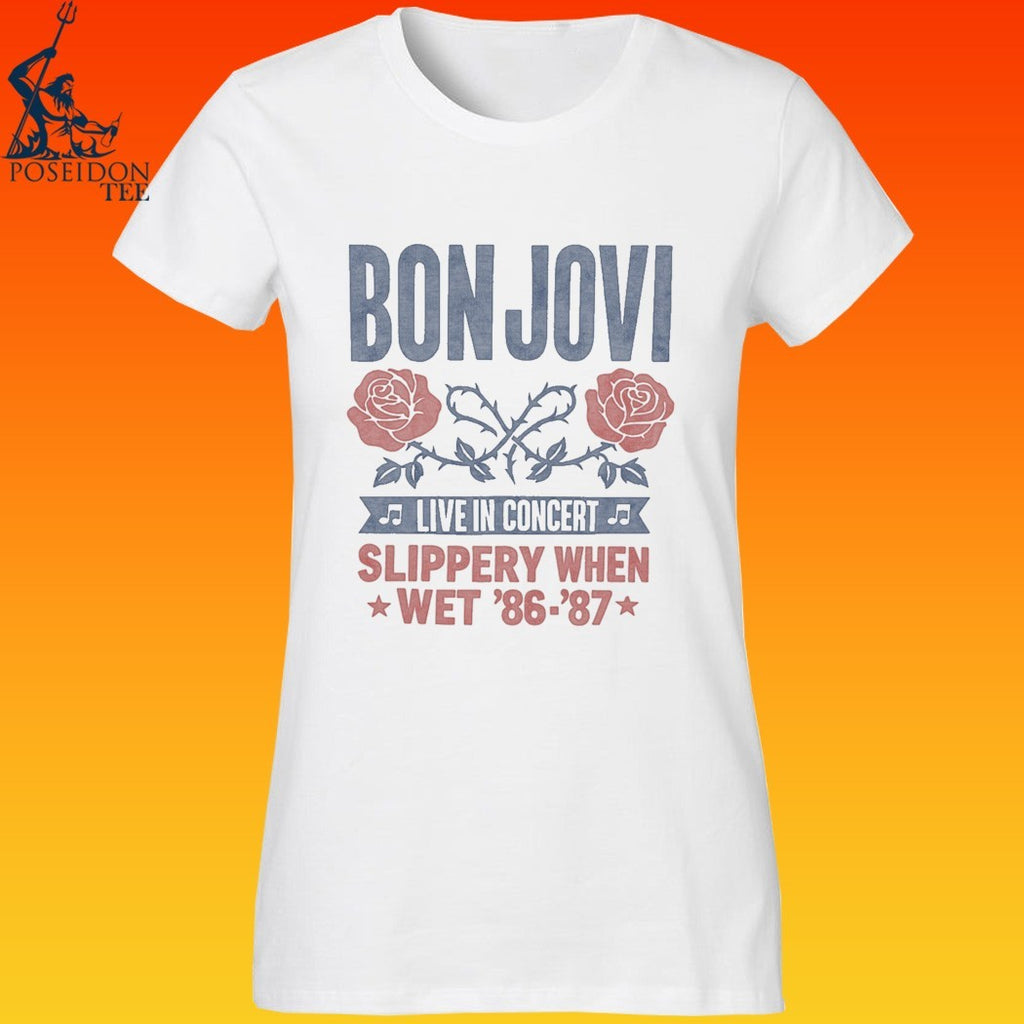 Bon Jovi Live In Concert Slippery When Wet 86- 87 T-shirt