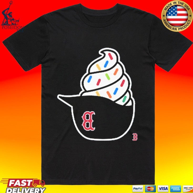 Boston Red Sox Ice Cream Helmet T-shirt