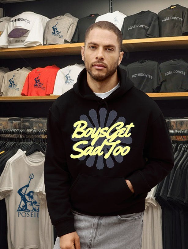 Boys Get Sad Too Bloom Logo T-shirt