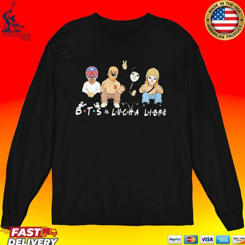 Bts Is Lucha Libre Friends Style Masked T-shirt