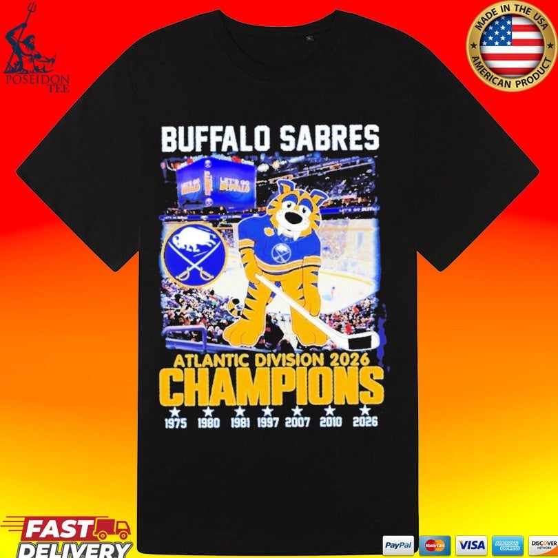 Buffalo Sabres Atlantic Division 2026 Champions 1975 2026 T-shirt