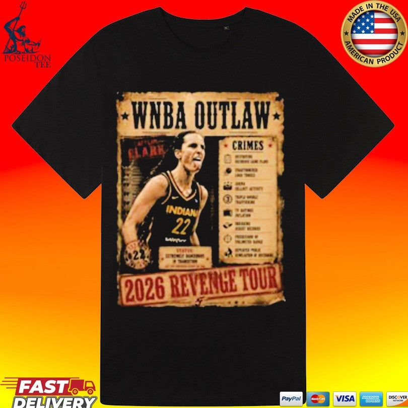 Caitlin Clark Wnba Outlaw 2026 Revenge Tour T-shirt