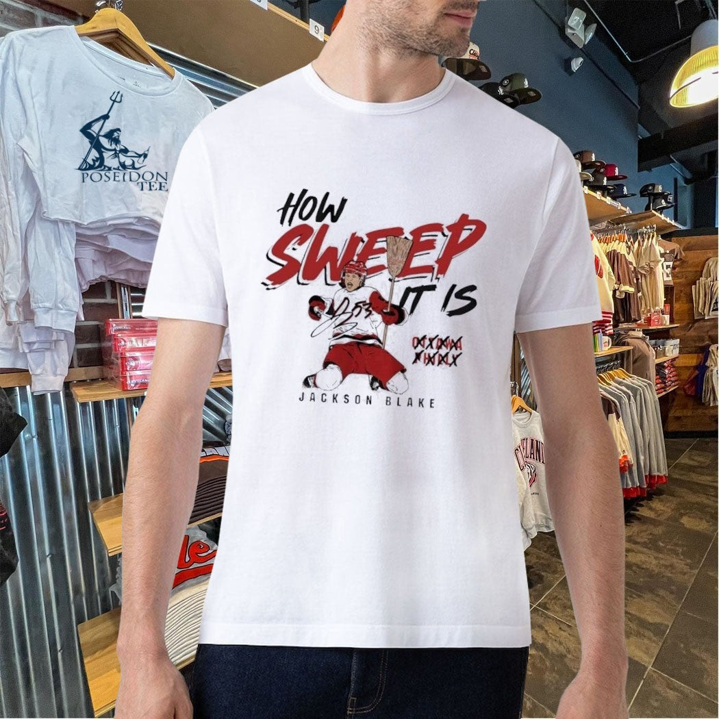 Carolina Hurricanes Jackson Blake How Sweep It Is T-shirt