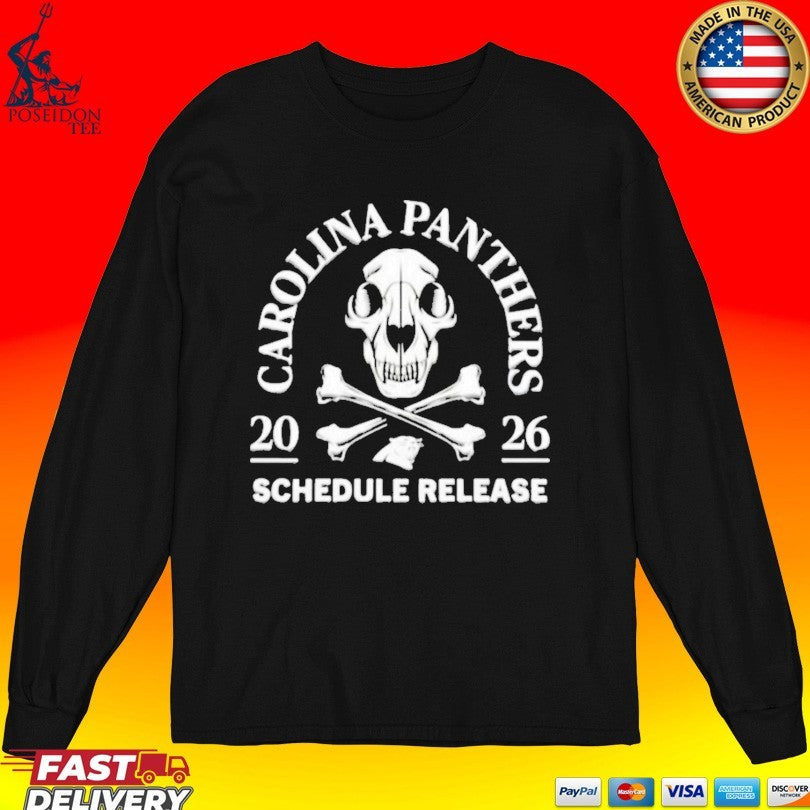 Carolina Panthers 2026 Schedule Release T-shirt