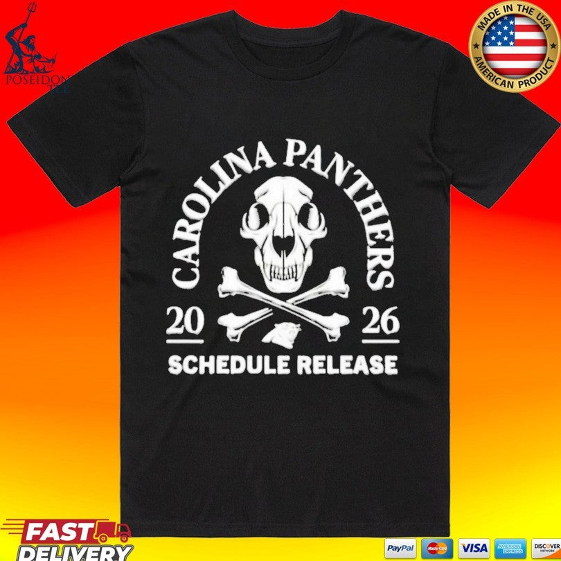 Carolina Panthers 2026 Schedule Release T-shirt