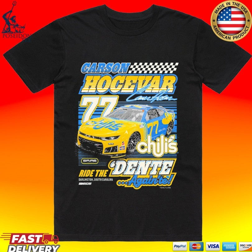 Carson Hocevar #77 Chilis Throwback T-shirt